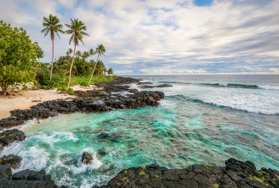 beach in samoa