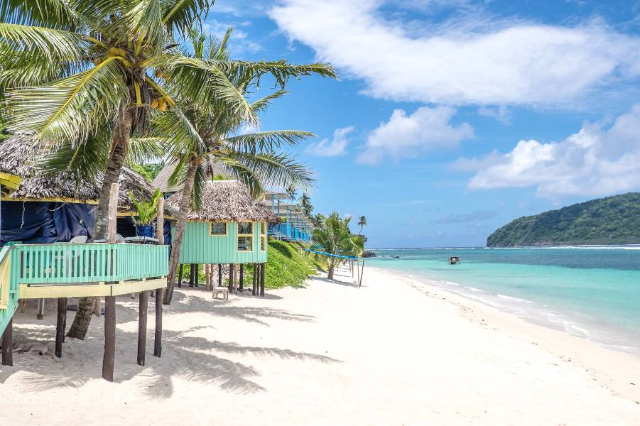Beach Fale on Lalomanu